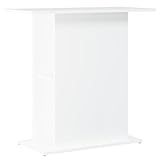 vidaXL Aquariumständer, Aquarium Unterschrank mit viel Stauraum, Aquarium Tisch mit stabiler Oberplatte, Aquariumschrank Aquarium Halter, Weiß Holzwerkstoff