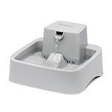 PetSafe - Drinkwell Haustierbrunnen - Trinkstation für Katzen & Hunde mit Freifall-Wasserstrom & Anpassbarem Wasserfluss - Fördert die Hydration & Schützt Empfindliche Schnurrhaare - 1/2 Gallon