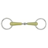 Equine Smile ES0042 Gebiss Wassertrense Einfach Gebrochen mit Apfel Apfelgeschmack Material Ringdurchmesser 66 mm Gebissstärke 19 mm (14.5 cm)