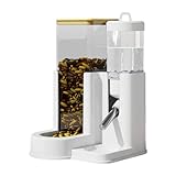 Hamsternapf | Nagertrinkflasche - 2-in-1 Futter- und Wasserspender Automatische Fütterung für Hamster Rennmäuse Chinchilla Kleintiere im Wohnzimmer