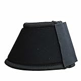 Euroriding Hufglocken Neopren Klettverschluss Größe XL, Farbe Schwarz