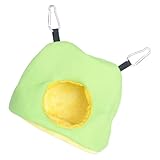 PRETYZOOM Warmes Vogelnest aus Dickem Plüsch und Polyester Leichtes Papageienbett mit Kreativem Hütten Design Einfach Aufzuhängen für Kleines Haustier im Vogelheim Zufällige Zufällige Farbe