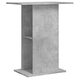 vidaXL Aquariumständer, Aquarium Unterschrank mit viel Stauraum, Aquarium Tisch mit stabiler Oberplatte, Aquariumschrank Aquarium Halter, Betongrau Holzwerkstoff