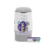 Litter Genie Easy Roll, verbesserte Version vom LitterLocker Katzenstreu-Eimer, jetzt mit bequem abreißbaren Beuteln, größere Einfüllöffnung, neues modernes Design