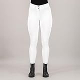 Imperial Riding Damen Vollbesatz Reithose IRHBliss White Fullgrip Turnierreithose, Größe:34
