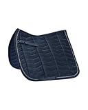 4Horses Dressurschabracke Leeds, atmungsaktive Schabracke mit Coolmax-Futter, Schaumstoffpolsterung, Polyfill und Klettschlaufen
