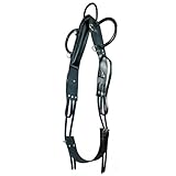 Brama West Vollleder Voltigiergurt und Reitlerngurt Training schwarz - Gr. Cob