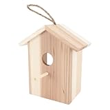 Vogelheim aus Holz: Zucht mit transparentem Fenster, Hütte mit Vogelhütte für den Außenbereich | Wildvogelbeobachtungsstation für Terrasse, Baum, Garten