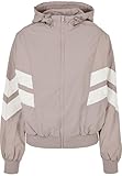 Urban Classics Damen Ladies Crinkle Batwing Jacket Jacke, duskrose/whitesand, XS