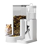 Hamsternapf | Nager Trinkflasche für Chinchilla - 2-in-1 Futter- und Wasserspender Automatische Fütterung für Hamster Rennmäuse Chinchilla Kleintiere im Wohnzimmer