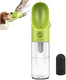 PETKIT EVERSWEET Tragbare Trinkflasche für Hund, Haustiere,BPA frei, Wasserschüssel,400ml,Grün