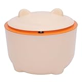 Fockety Katzenstreu-Mülleimer, Katzenkot-Mülleimer mit Druckdeckel Zur Geruchskontrolle, 7,7 X 7,7 X 6,1 Zoll, Stilvoller Katzenstreu-Entsorgungsbehälter für Zuhause