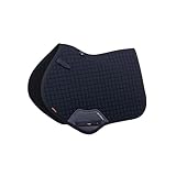 Lemieux Pro Sport Close-Contact-Schabracke, quadratisch gesteppt (D-Ring-Schlaufe) L Navy