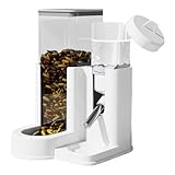 Liakyunf Hamsternapf,Nager Trinkflasche für Chinchilla | 2-in-1 Automatischer Futter- & Wasserspender Für Käfig Zimmer Freigehege Wohnung Schlafzimmer Hamster Maus Chinchilla
