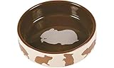 TRIXIE TX-60733 Ceramic Bowl for Rabbit 250 ml 11 cm, [April 21, 2023, Mehrfarbig, Kaninchen