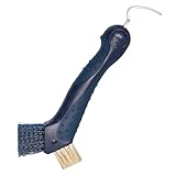 Imperial Riding Hufkratzer IRH Scraper, robuster Hufkratzer, Metallbürsten-Reiniger mit ergonomischem Griff, Hufauskratzer mit patentiertem Design & Glamour-Look, Navy-Navy