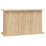 vidaXL Aquariumständer, Aquarium Unterschrank mit viel Stauraum, Aquarium Tisch mit stabiler Oberplatte, Aquariumschrank Aquarium Halter, Sonoma Eiche Holzwerkstoff