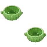 minkissy 2stücke Cactus-förmiger Hamsternapf Aus Keramik Wasserschale Und Futternapf Für Kleintiere Für Hamster Chinchillas Und Meerschweinchen Design Leicht Zu Reinigen Und Langlebig