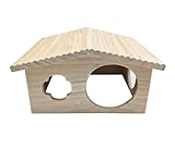 Dehner Meerschweinchen, Nagerschlafhaus Forest, ca. 26 x 19.5 x 16 cm, Holz, natur