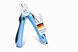 LINUMA® Krallenschere für Hunde, Katzen & Kleintiere - Profi Krallenzange aus Edelstahl mit Sicherheitsstopp, integrierter Nagelfeile & rutschfestem Griff - Krallenschneider geeignet für Anfänger