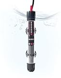 LUNEKUCK Aquarium Heizung 50W Aquarienheizer für 30-60 L Aquarien Heizer Aquarium Heizstab mit Temperatureinstellknopf 20-34°C Verdicktes Quarzglas + Saugnäpfen