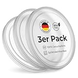 HUND IST KÖNIG Dosendeckel für Tierfutter (3 Stück) - Robuste Deckel für Katzen & Hundefutter Dosen - Tierfutter bleibt lange frisch Dosen schließen Gerüche ein - 400g / 200g Dosendeckel