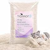 SaMore GmbH 25 KG SaMore Chinchillasand Badesand Hamster Degus Rennmäuse hochrein samtweich