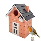 Seaside No.64 - Vogelhaus/Nistkasten für kleine Singvögel wie Meisen, Sperling und Fink - Indoor als Dekoration & Outdoor als Nistplatz in vielen verschiedenen Farbkombis (apricot)