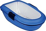 Trixie 40152 Katzentoilette Berto, Trennsystem, 39 × 22 × 59 cm, blau/dunkelblau/granit