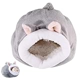 Norhogo Ratte Hamster Haus Bett Winter Igel Kuscheln Sack Kleintier Haustier Höhle Höhle Käfig Nest Zubehör Mini Niedliche Baumwolle (L)