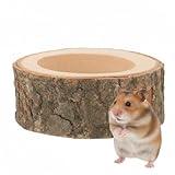 Supvox Hamsternapf Aus NatüRlichem Holz Kippsicheres Futter- Und Wassernapf FüR Hamster Goldhamster Und EichhöRnchen 2.36 Zoll Leicht Zu Reinigen Und Platzsparend