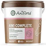 AniForte 4in1 Complete für Pferde 3kg - Natürliche Rundumversorgung mit Bierhefe BT, Hagebutte, Kieselgur, Präbiotika Topinambur, Vitamine & Mineralstoffe