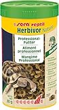 sera reptil Professional Herbivor Nature 250 ml (80 g) | Schildkrötenfutter für Herbivore Reptilien | Futter für Landschildkröten & Leguane | Naturnahes Landschildkröten Futter mit Kräutern