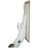 Kerbl Pet Kratzbrett Maxi, Wandkratzbrett, beige, Sisal, 70x17cm, Katzen, zur Wandbefestigung, Möbelschutz, Krallenpflege