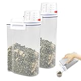 Chiluxendo Hundefutter Aufbewahrung, Luftdichte Aufbewahrungsbox, Futtertonne Futterbox Hund, Futterbehälter, Futteraufbewahrung Katzenfutter, Tierfutterbehälter, Hundefutterbox Behälter mit Messbeche