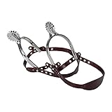 W WIDMANN MILANO Party Fashion - Sporn für Cowboykostüm, Zubehör für Schuhe, Wilder Westen, Sheriff