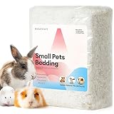 BUCATSTATE Hamster Streu 70L, Papier Einstreu für Kleintiere, Besonders Saugfähige & 99,9% Staubfrei Kleintierstreu für Meerschweinchen, Kaninchen, Haustiere, Mäuse, Rennmäuse, Nager (Weiß)