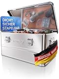 Trucky Aluminium Box mit Deckel Silber Alukiste 50L Alu Kiste Abschliessbar