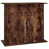vidaXL Aquariumständer, Aquarium Unterschrank mit viel Stauraum, Aquarium Tisch mit stabiler Oberplatte, Aquariumschrank Aquarium Halter, Räuchereiche Holzwerkstoff