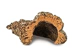 HAPPET Korktunnel S – Naturversteck & Terrarium Dekoration aus Korkeichenrinde, feuchtigkeitsbeständig & schimmelfest, ideal für Reptilien, Amphibien & Nager, Ø 5–10 cm, Länge 10–15 cm