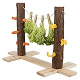Trixie 61198 Futterbaum Duo, Kaninchen, Rindenholz, 839 g