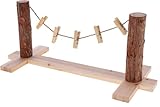 Kerbl Pet Futterleine, Kaninchenspielzeug, Futterbaum, 66x26x27cm, Holz naturbelassen, Kaninchen, für Innen- und Außenbereich