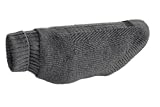 Hunter Hundepullover GENF, Farbe: anthrazit, Strickpullover für kalte Tage, weich, anschmiegsam, recyceltes Polyester, waschbar, umgschlagbarer Halskragen, hohe Elastizität, Größe: 30
