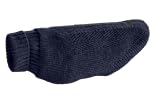 Hunter Hundepullover GENF, Farbe: dunkelblau, Strickpullover für kalte Tage, weich, anschmiegsam, recyceltes Polyester, waschbar, umgschlagbarer Halskragen, hohe Elastizität, Größe: 35