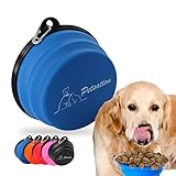 PETSATION – Faltbarer Hundenapf für unterwegs [Das Original] Reisenapf, Fressnapf & Wassernapf für Hunde - 1000 ml Trinknapf, ideal für Reisen, Spaziergänge & Alltag – Leicht, kompakt (1000ml, Blau)