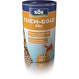 Söll 83191 TEICH-GOLD Mix, 360 g- Futtermischung aus 3 Futterformen für Fische im Teich, Gartenteich, für eine ausgewogene Fischernährung