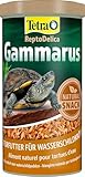 Tetra ReptoDelica Gammarus Schildkröten-Futter - Naturfutter aus ganzen Bachflohkrebsen, 1 L Dose