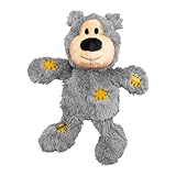 KONG Wild Knots Bear - Hundespielzeug aus Geknotetem Seil - Minimale Füllung - Für Kleine/Mittelgroße Hunde - Bär
