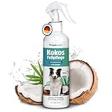 napfpower Fellpflege Hund mit Kokosduft (250 ml) – Entfilzungsspray & Fellglanzspray für einfache Kämmbarkeit – Fellspray für EIN staubfreies Hundefell - Entwirrt verknotetes Fell & pflegt sanft