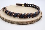 Equimour Konfigurierbarer Stirnriemen „Lederliebe Fettleder für Trense oder Kandare | Handgemacht in Deutschland | Reitzubehör personalisierbar | Geschenk für Reiterin & Pferdeliebhaber
